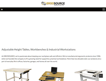 Tablet Screenshot of ergosource.com